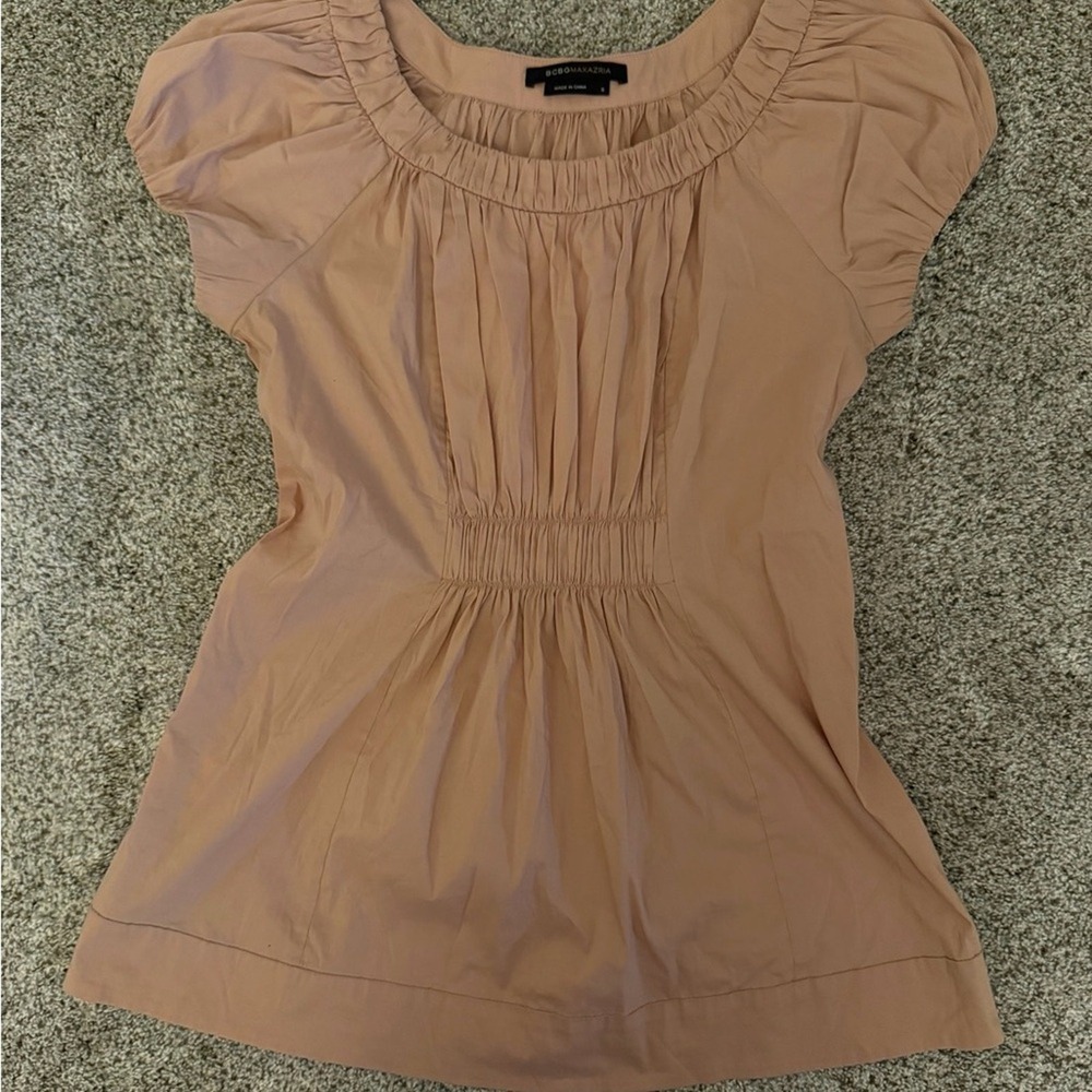 BCBGMax Azria Women's Blush Pink Blouse